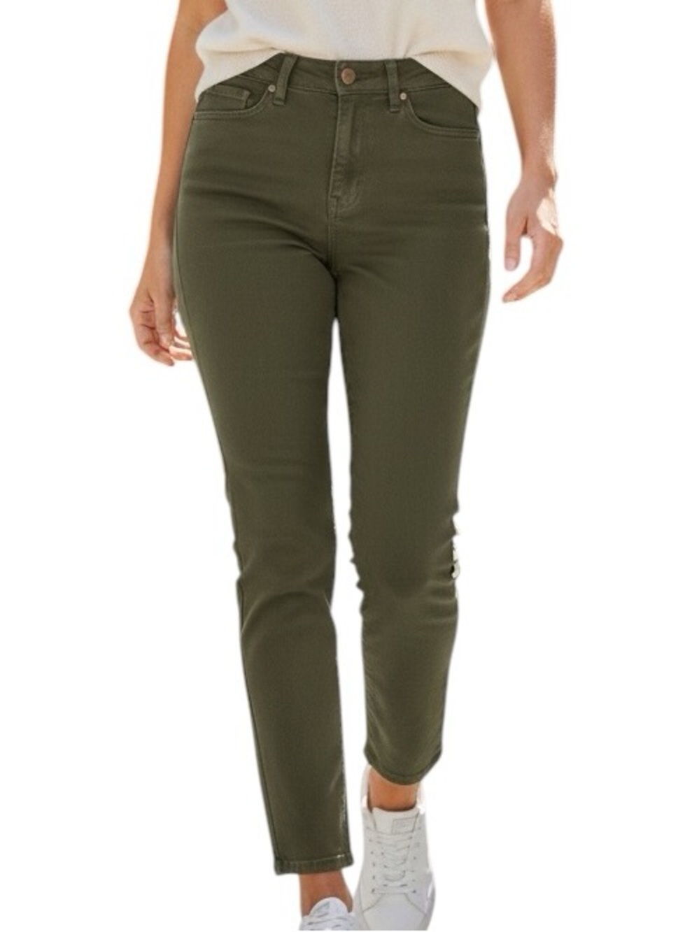 a.n.a Olive Ankle Slim Jeans High-Waisted Size 2 New